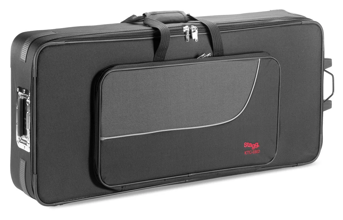 Stagg KTC-100 Keyboard Case with Wheels (fits up to 97 x 38 x 15cm) [B STOCK]