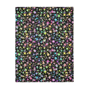Starry Unicorn Velveteen Minky Blanket (Two-sided print)
