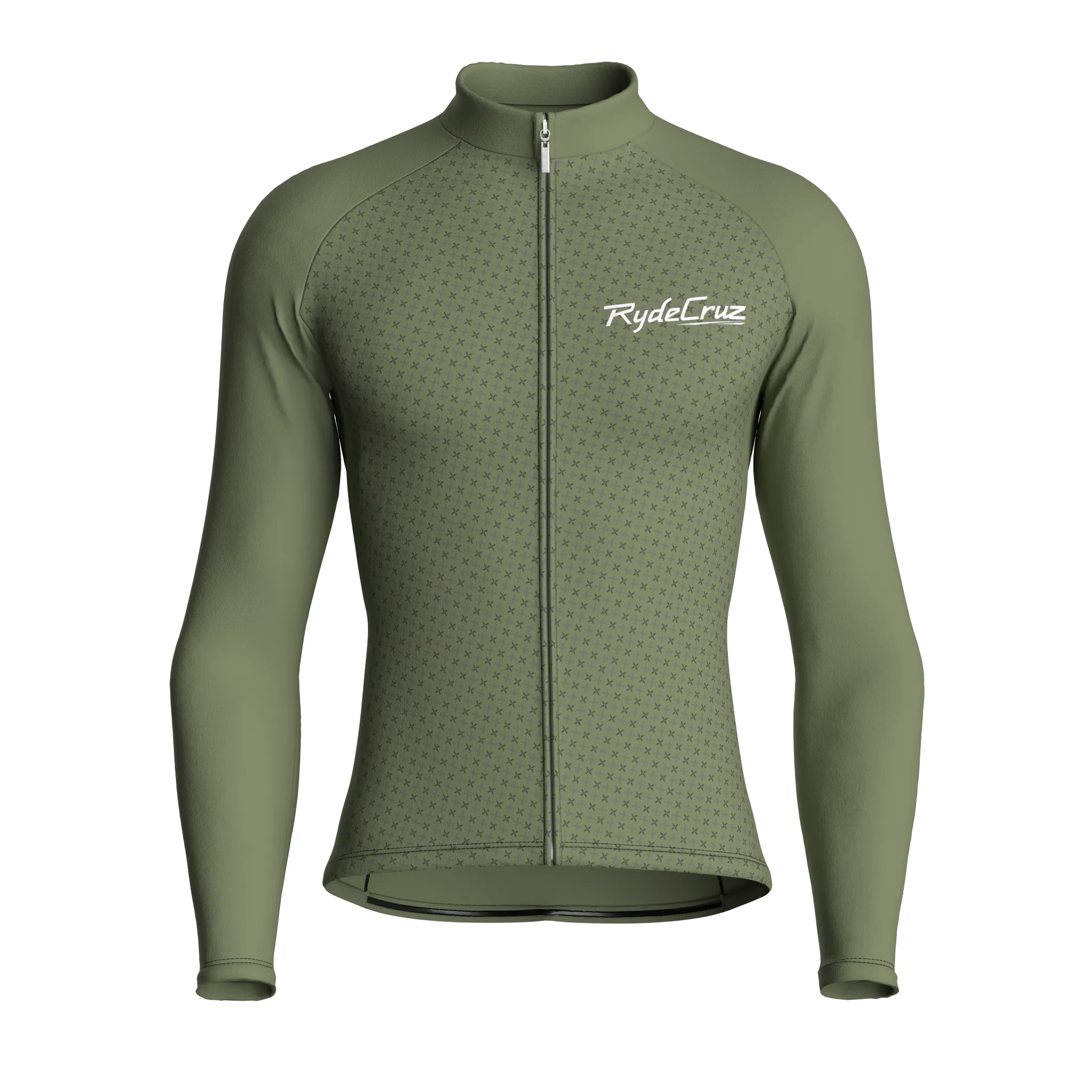 Stellar Grid | Dark Khaki Male Long Sleeves Jersey