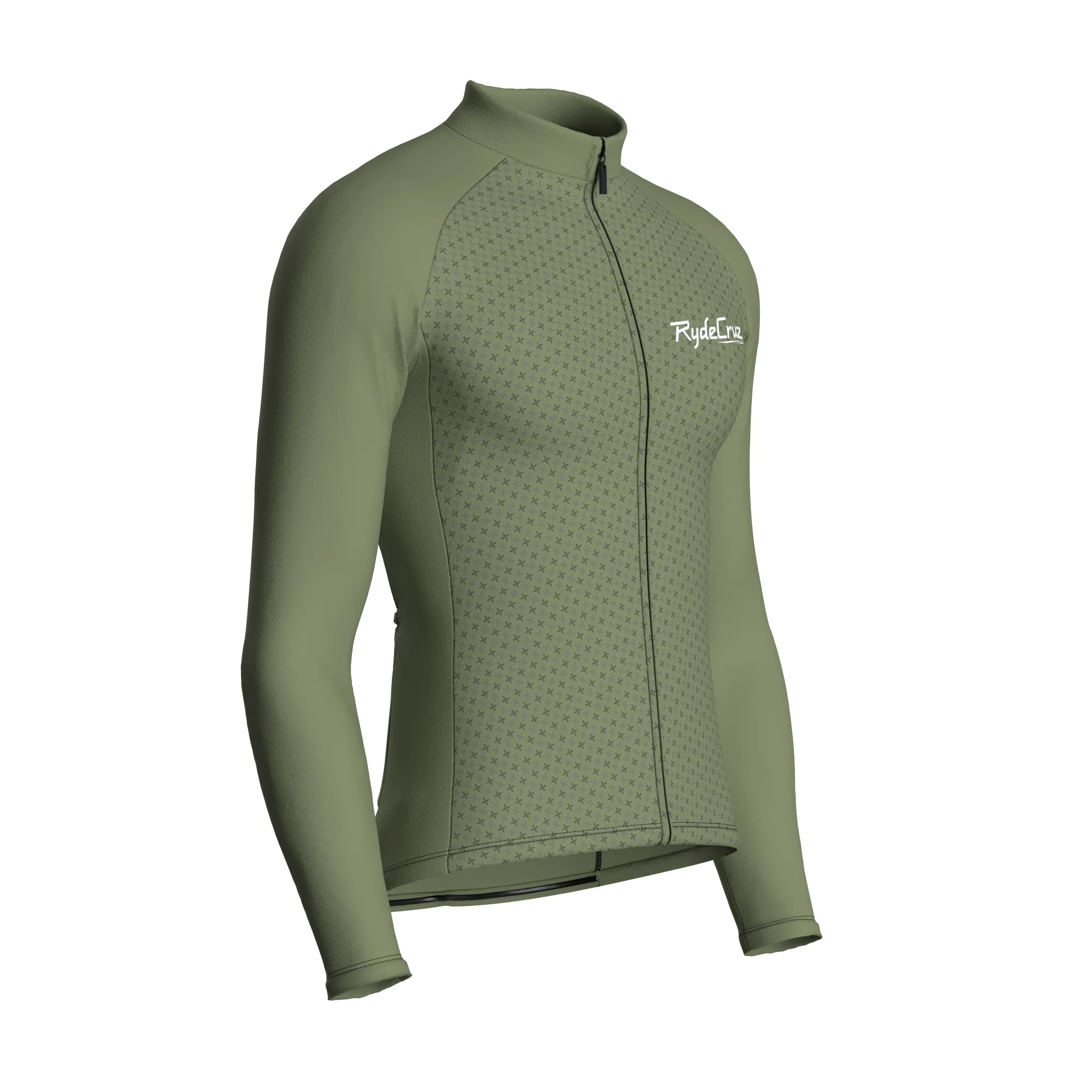 Stellar Grid | Dark Khaki Male Long Sleeves Jersey