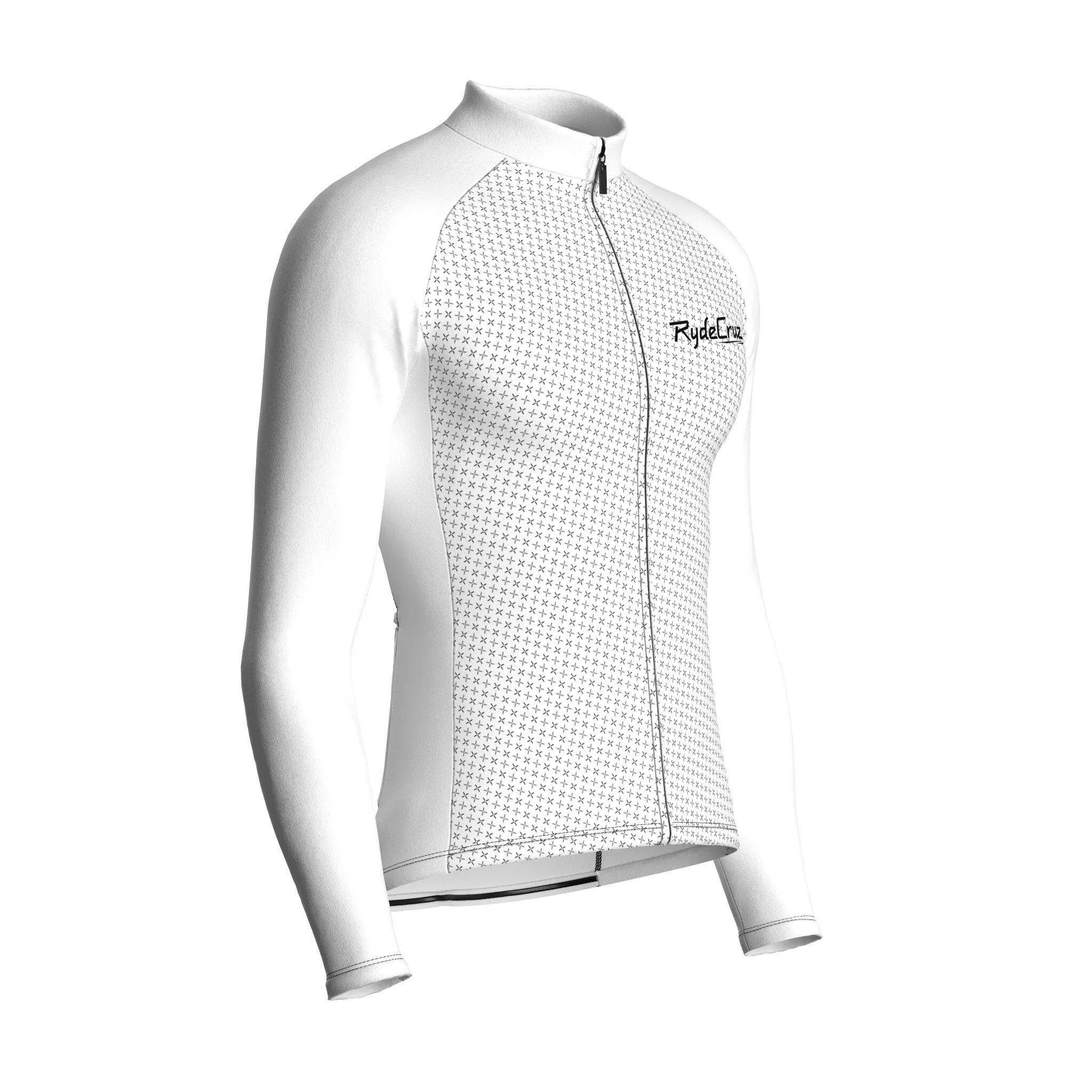 Stellar Grid | White Male Long Sleeves Jersey