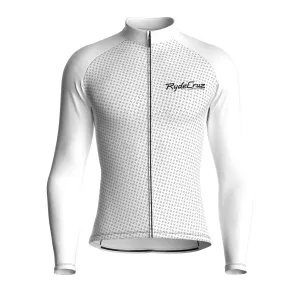 Stellar Grid | White Male Long Sleeves Jersey