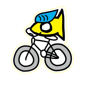 Sticker Cycling Fishi