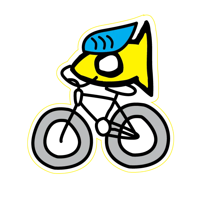 Sticker Cycling Fishi