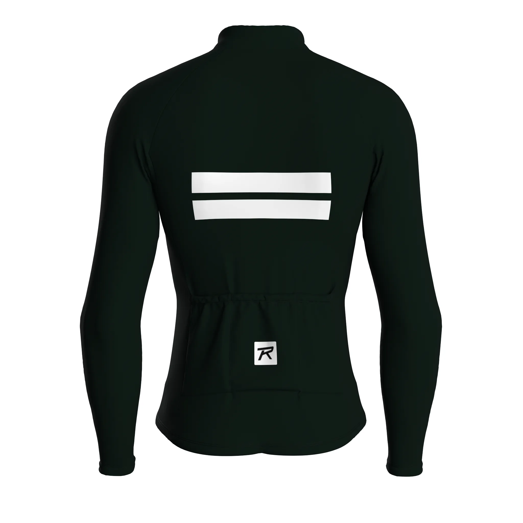 Stripe Dynamics | Dark Green Male Long Sleeves Jersey