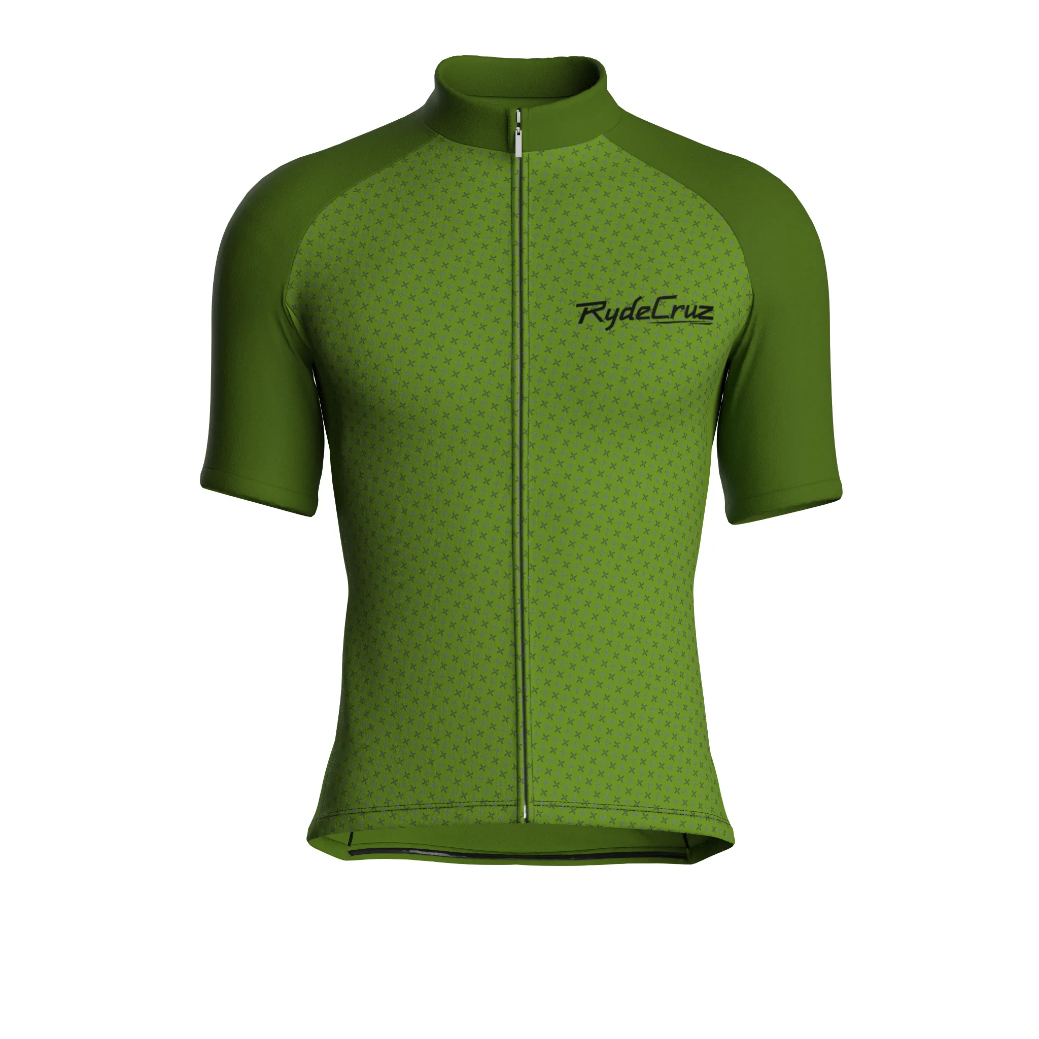 Swift Grid | Khaki Green Male Short Sleeves Jersey