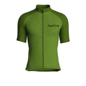 Swift Grid | Khaki Green Male Short Sleeves Jersey