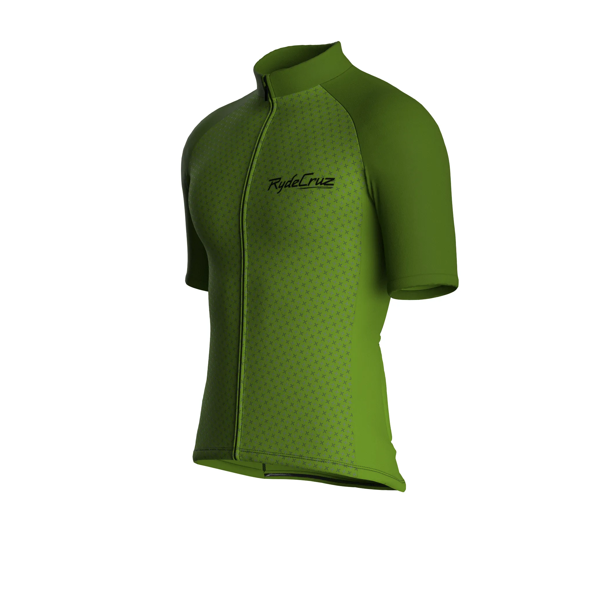 Swift Grid | Khaki Green Male Short Sleeves Jersey