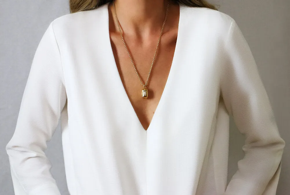 Sylvia Benson Fortune Buoy Necklace on Braided Chain