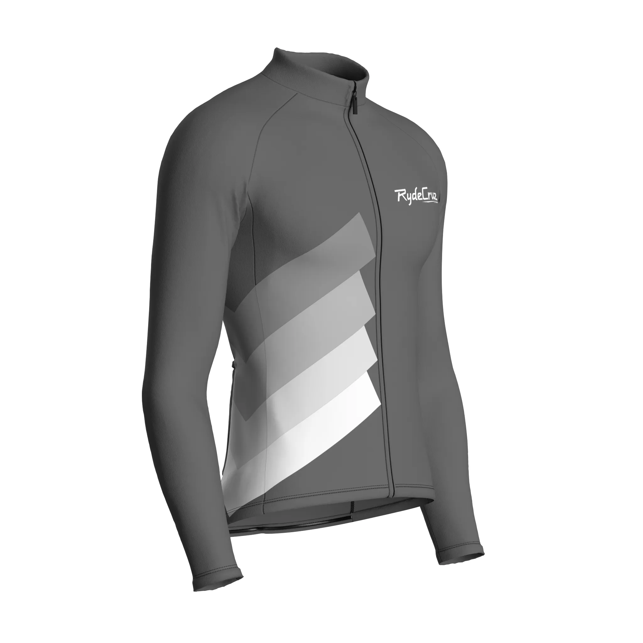 Synth Wave | Ash Gray Male Long Sleeves Jersey