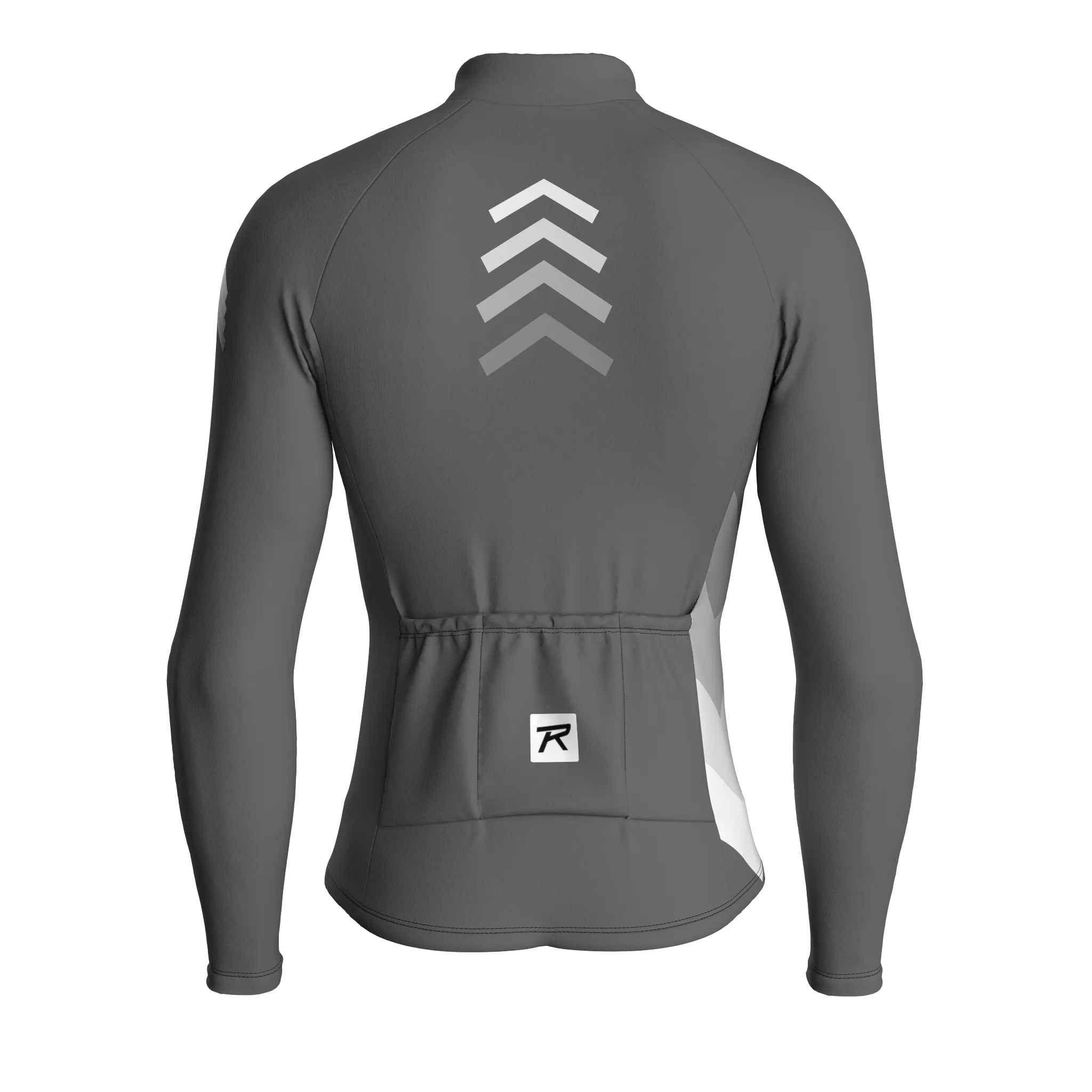 Synth Wave | Ash Gray Male Long Sleeves Jersey