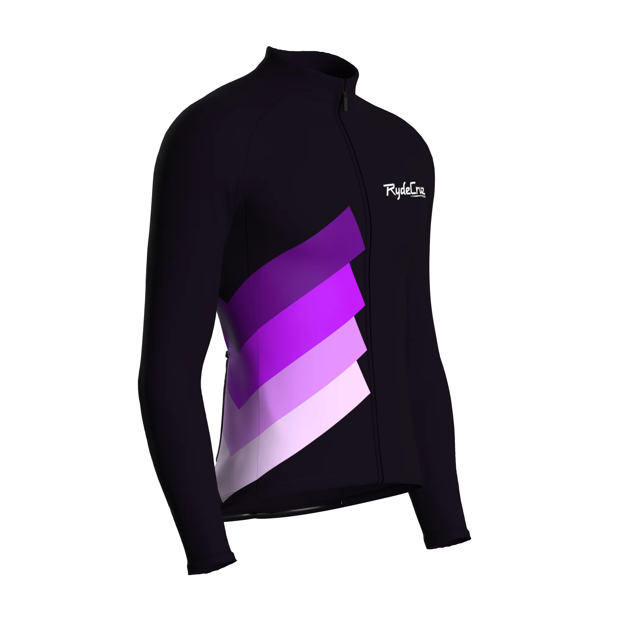 Synth Wave | Dark Purple Male Long Sleeves Jersey
