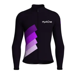 Synth Wave | Dark Purple Male Long Sleeves Jersey