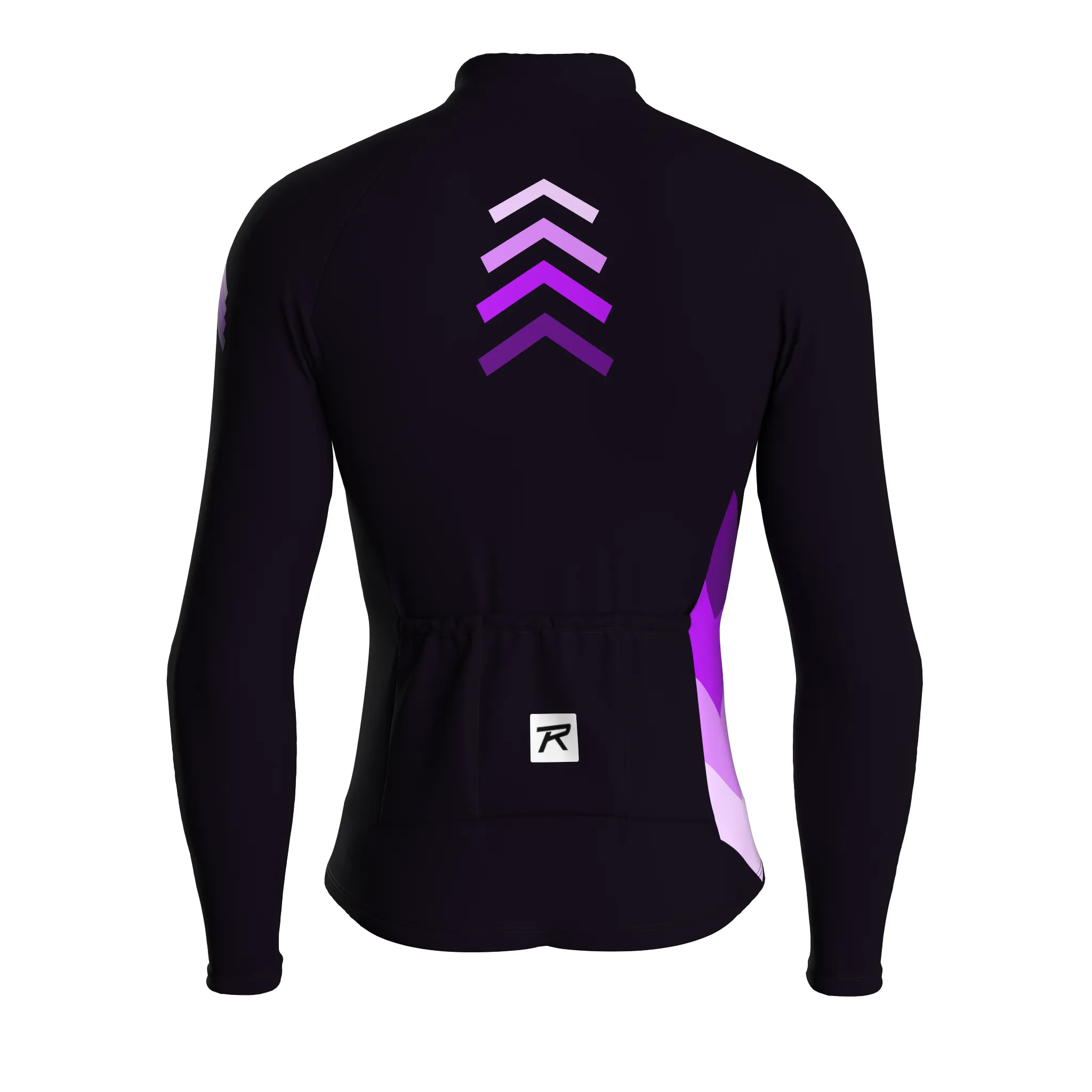 Synth Wave | Dark Purple Male Long Sleeves Jersey