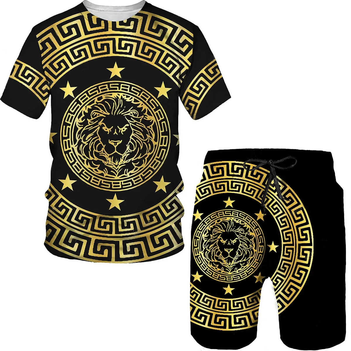 T-shirt & Shorts Set, Streetwear Sportswear