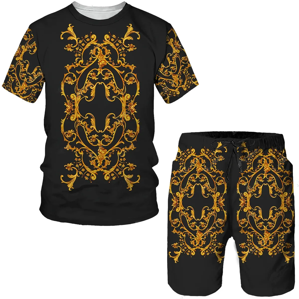 T-shirt & Shorts Set, Streetwear Sportswear