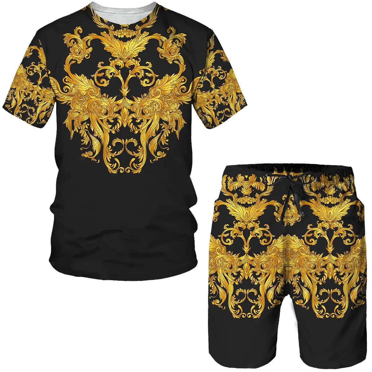 T-shirt & Shorts Set, Streetwear Sportswear