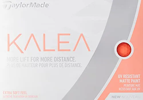 TaylorMade Kalea Golf Balls, Peach (One Dozen)