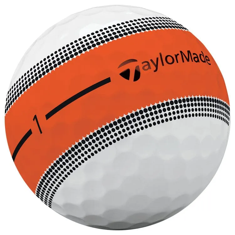 TaylorMade Tour Response Stripe - Pelotas de golf multicolor (12 unidades)