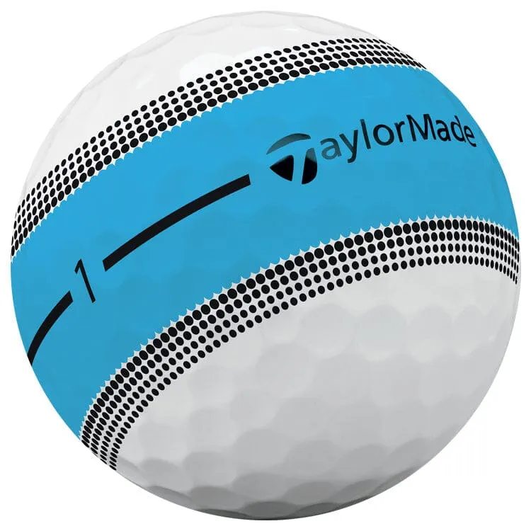 TaylorMade Tour Response Stripe - Pelotas de golf multicolor (12 unidades)