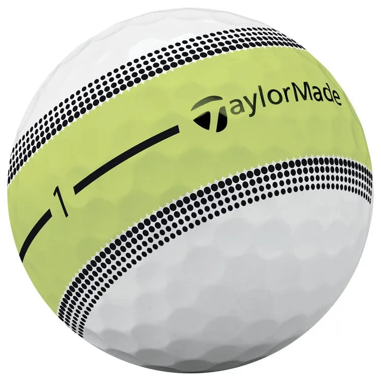 TaylorMade Tour Response Stripe - Pelotas de golf multicolor (12 unidades)