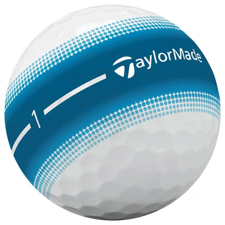 TaylorMade Tour Response Stripe - Pelotas de golf multicolor (12 unidades)