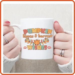 Thanksgiving Mugs -11oz Coffee Mug |  Gift | SEC Apparel | Pumpkin Kisses and Harvest