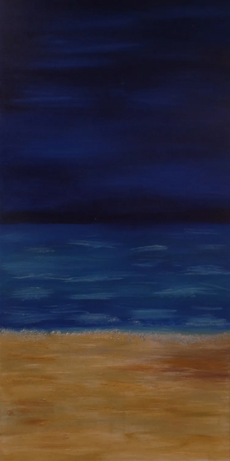 the beach at night