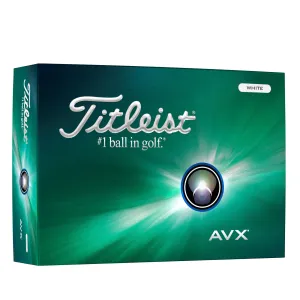 Titleist 2024 AVX Pelotas de golf blancas, paquete de 12