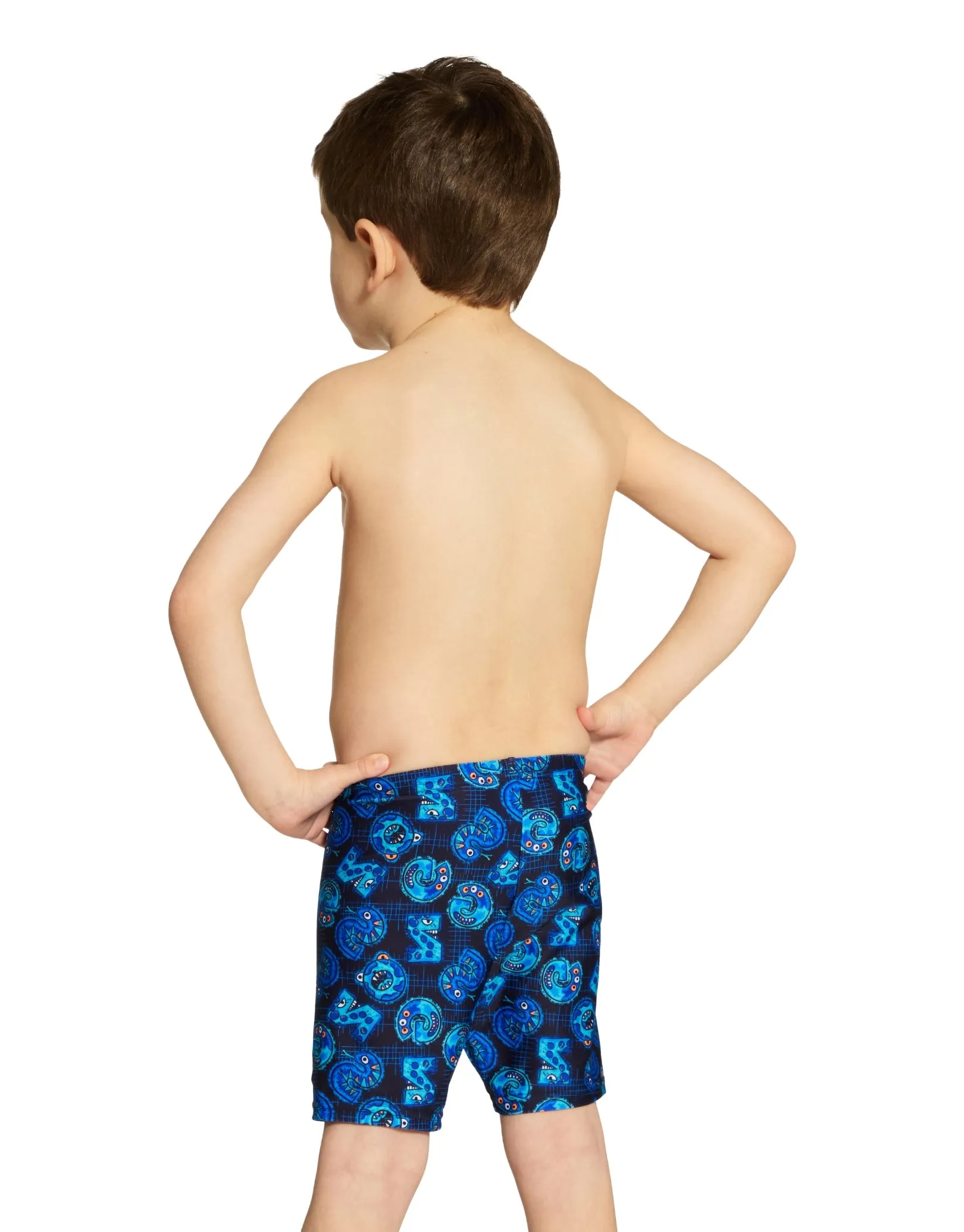 Tots Boys Fontopia Mid Swim Jammer - Blue