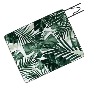 Tropical Jungle Leaves 4 Picnic Blanket