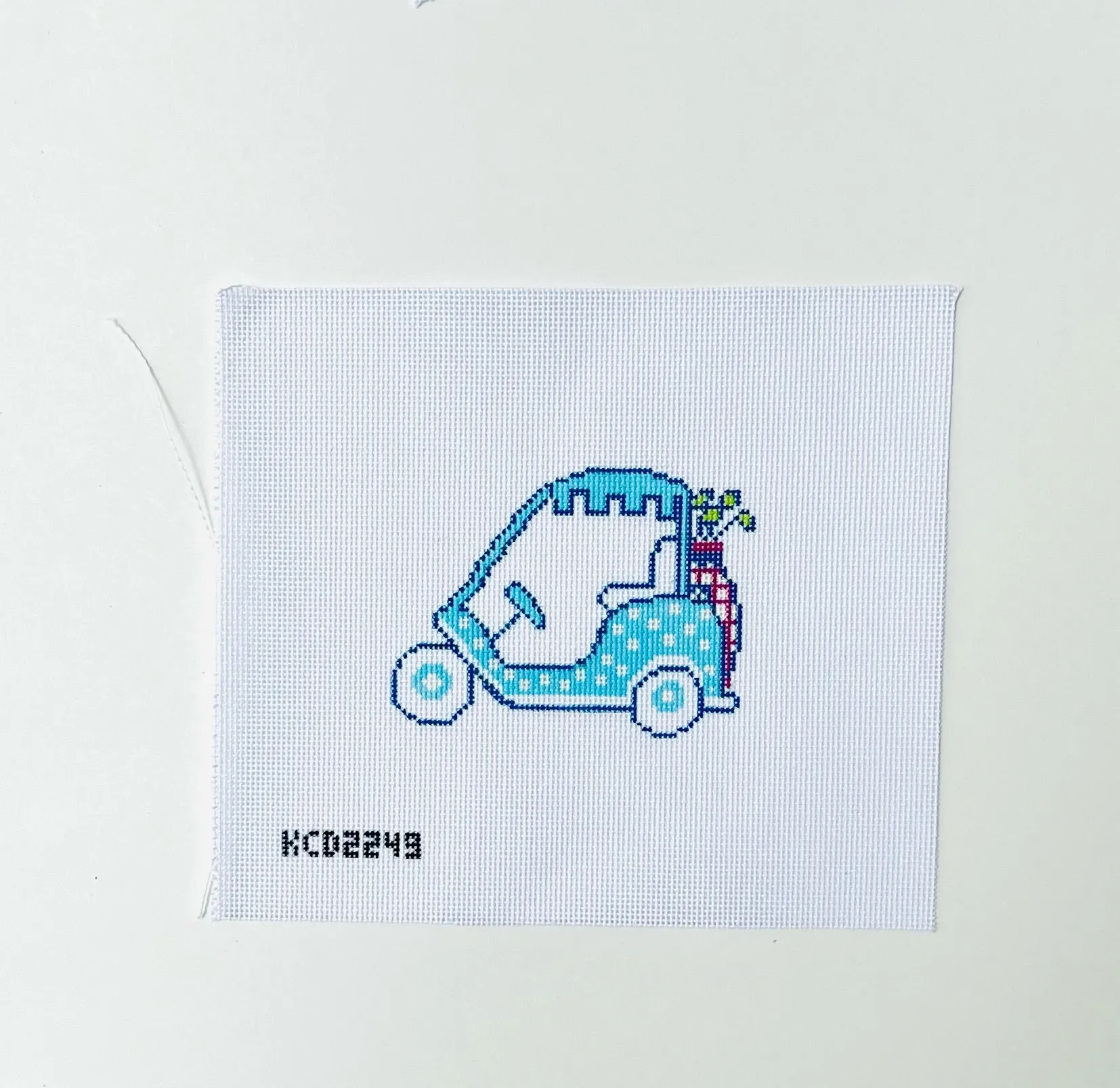 Turquoise Golf Cart