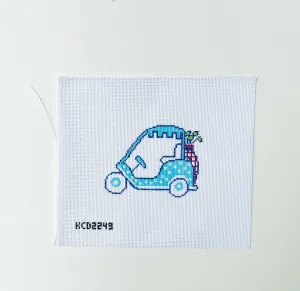 Turquoise Golf Cart