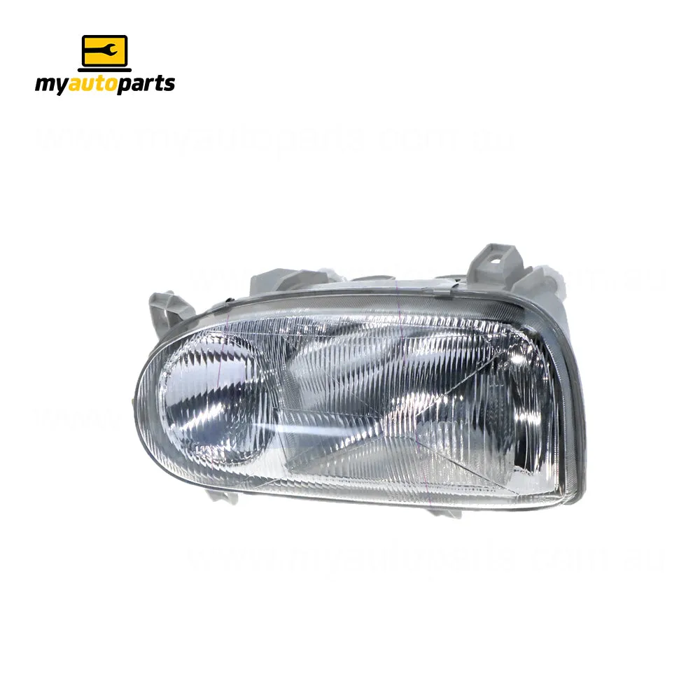 Twin Reflector Head Lamp Passenger Side Certified Suits Volkswagen Golf GTi MK 3 1994 to 1998