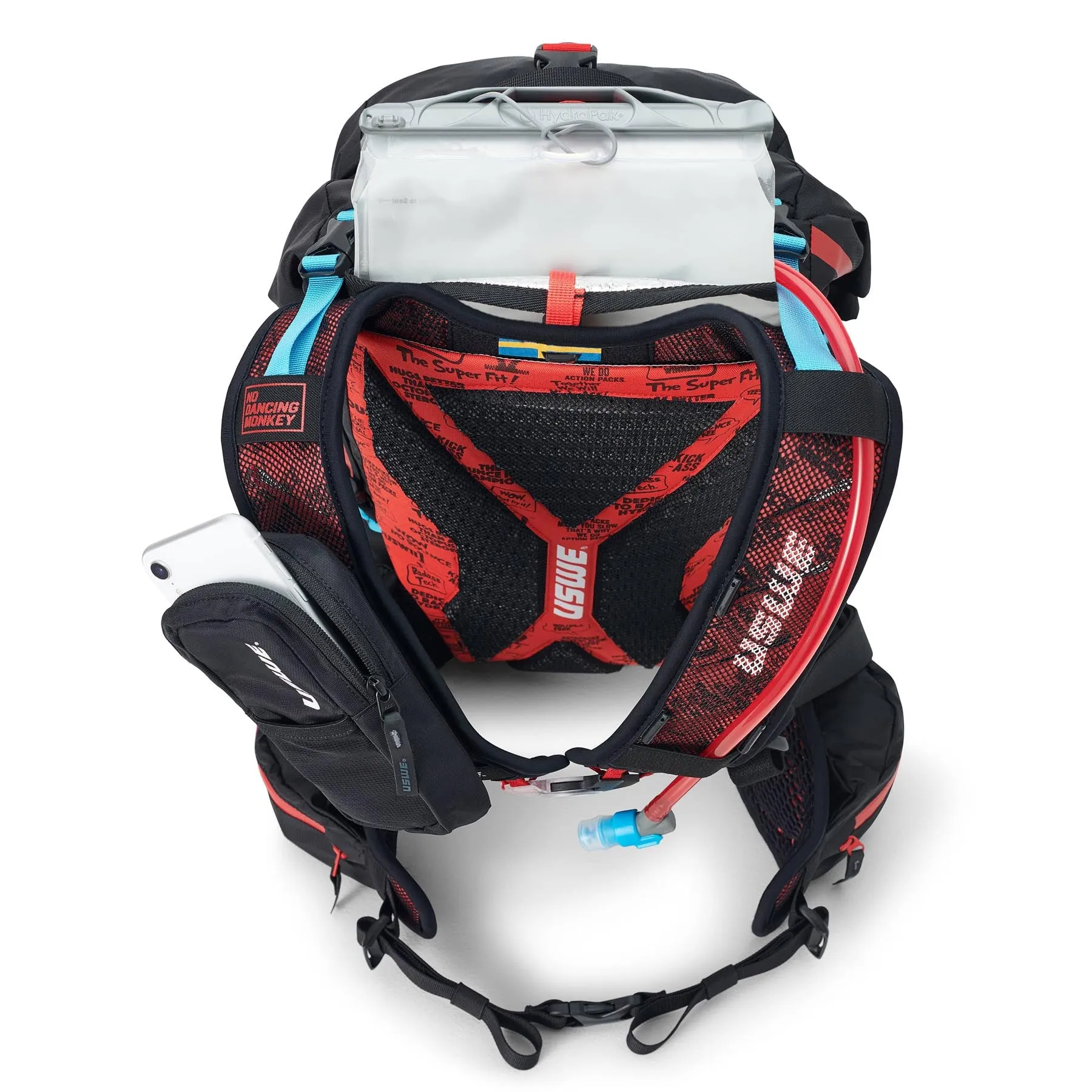 USWE Hajker 24L MTB & Hiking Rolltop Daypack - Carbon Black