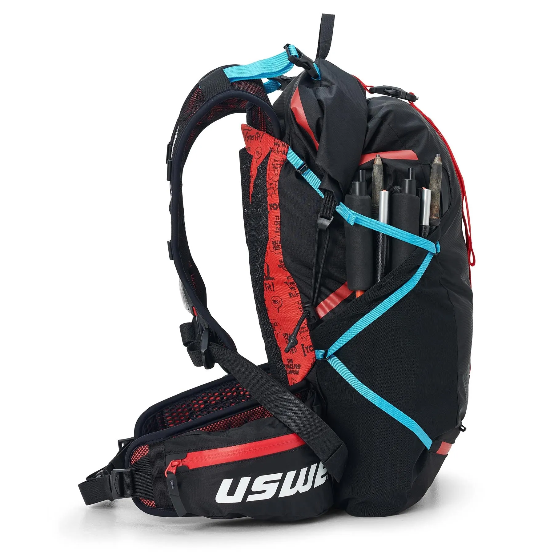 USWE Hajker 24L MTB & Hiking Rolltop Daypack - Carbon Black