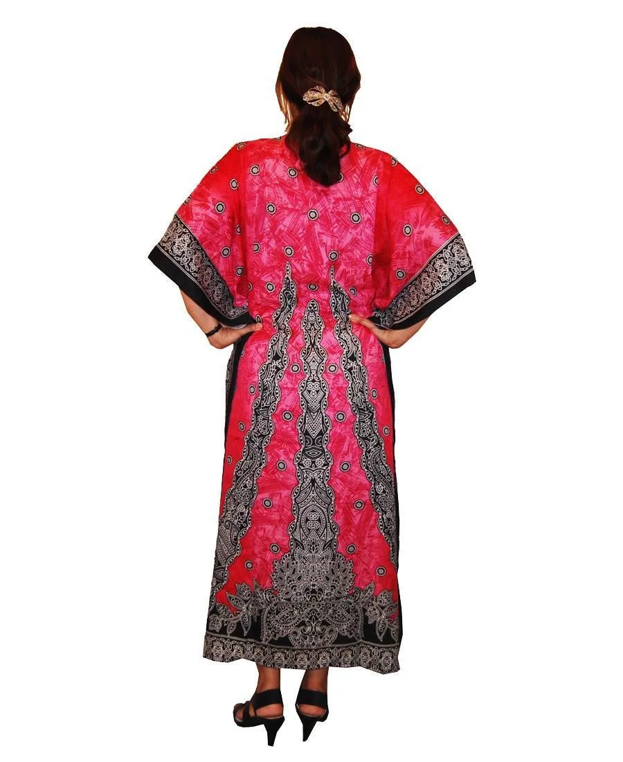Vacation Resort Drawstring Maxi Dress Royal Fuschia