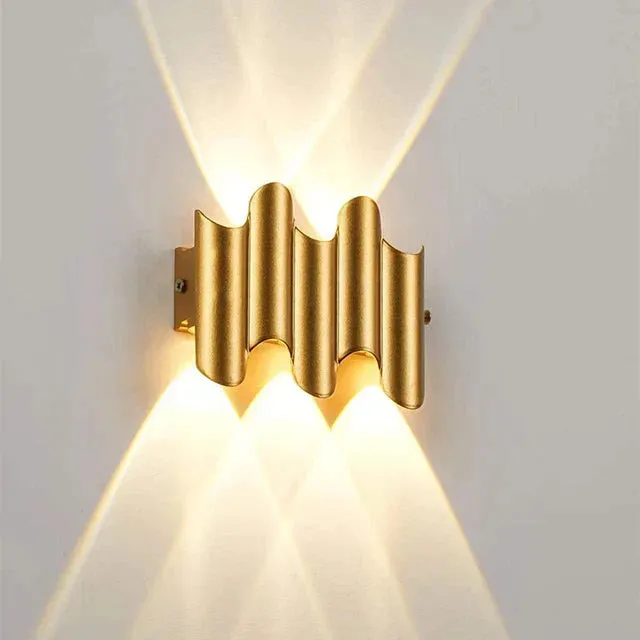 Vegas Vibe Lamp | Modern Wave Pattern Wall Lamp