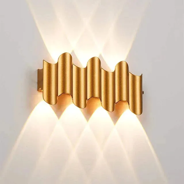 Vegas Vibe Lamp | Modern Wave Pattern Wall Lamp