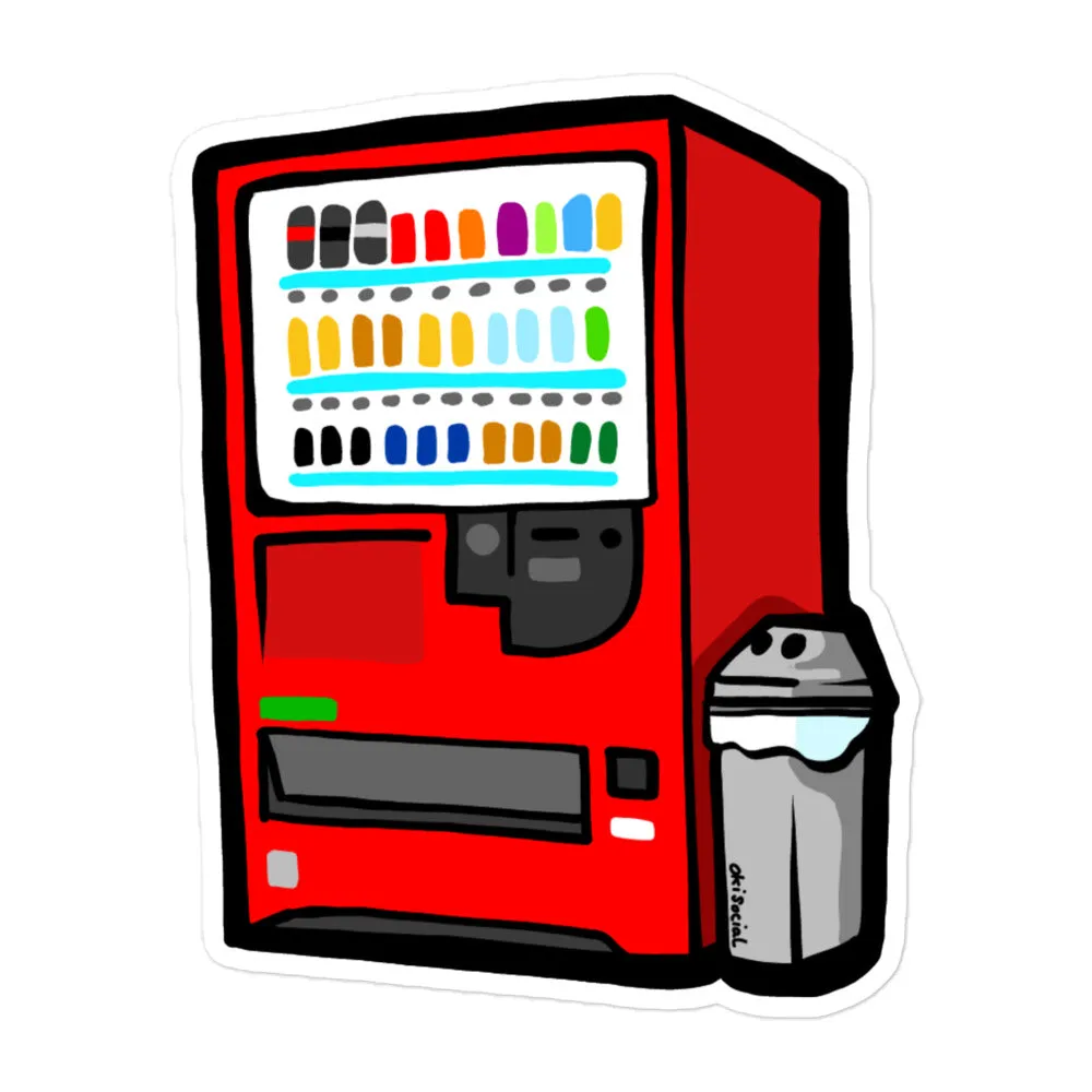 Vending Machine Waterproof Sticker