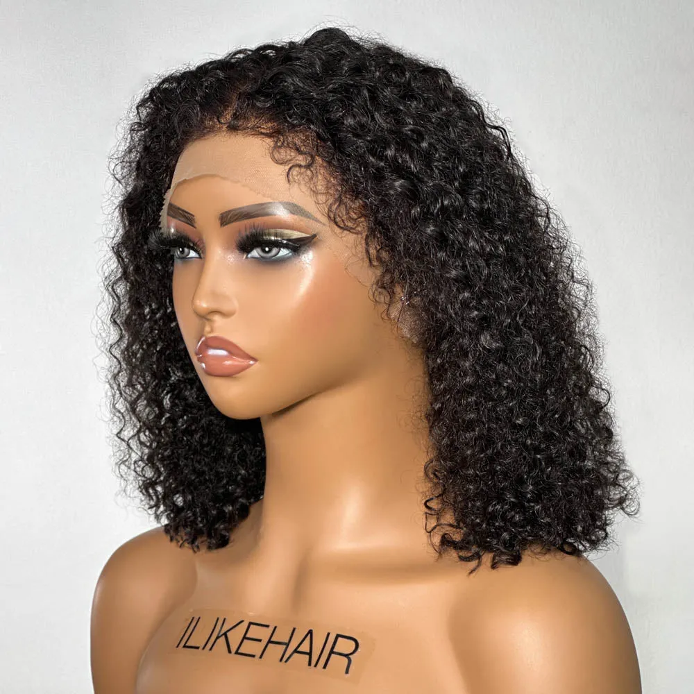Ventilated Realistic Curly Edges 13x4 Lace Frontal Wig