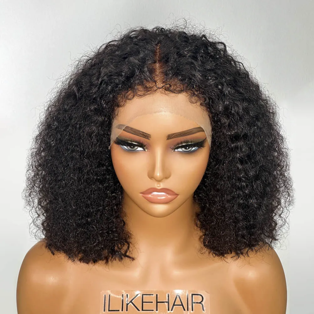 Ventilated Realistic Curly Edges 13x4 Lace Frontal Wig