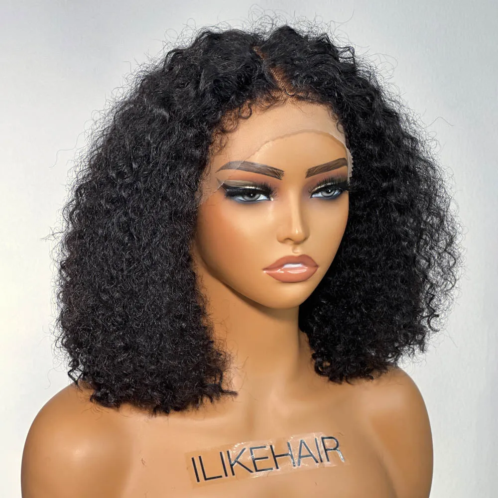 Ventilated Realistic Curly Edges 13x4 Lace Frontal Wig
