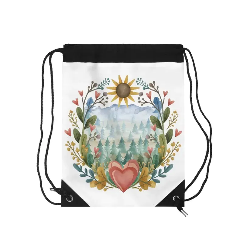 Vibrant Practical Spring Season Drawstring Bag