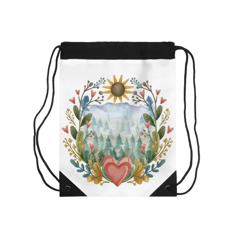 Vibrant Practical Spring Season Drawstring Bag