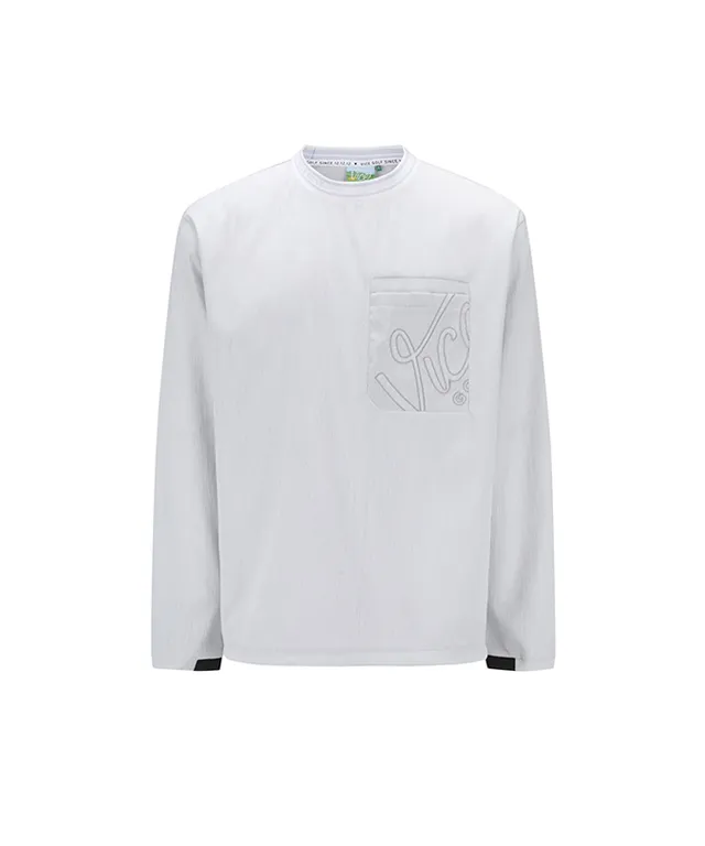 Vice Golf Atelier Men's Pocket Point Crew Neck T-Shirt - Light Gray