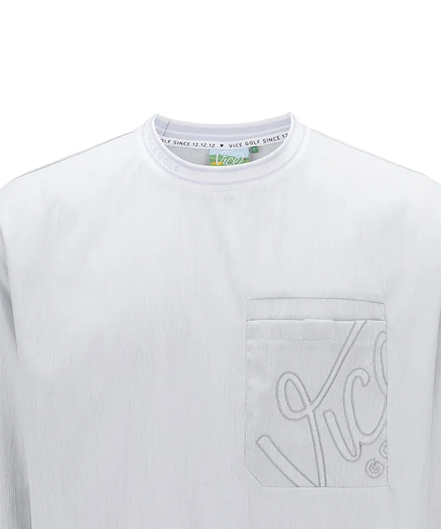 Vice Golf Atelier Men's Pocket Point Crew Neck T-Shirt - Light Gray