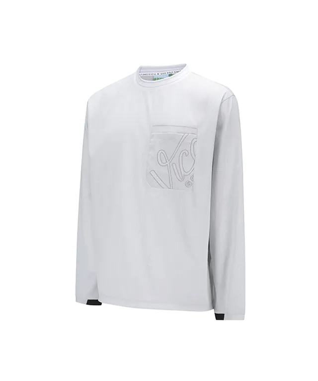 Vice Golf Atelier Men's Pocket Point Crew Neck T-Shirt - Light Gray