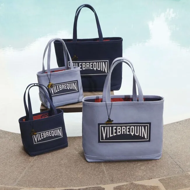 VILEBREQUIN Canvas Marine Unisex Beach Bag