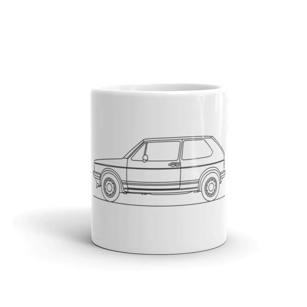 Volkswagen Golf GTI MK1 Outline Mug